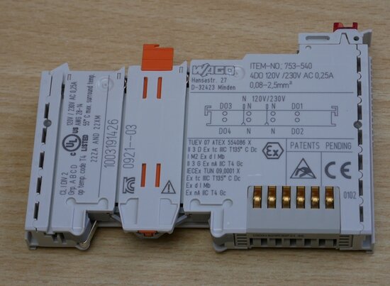 Wago 753-540 digitale uitgangsklem 4-kanaals