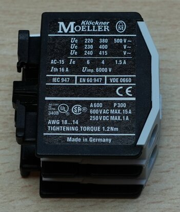 Moeller 11 DIL M hulpcontact 1NO+1NC