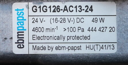 Ebmpapst G1G126-AC13-24 Ventilator