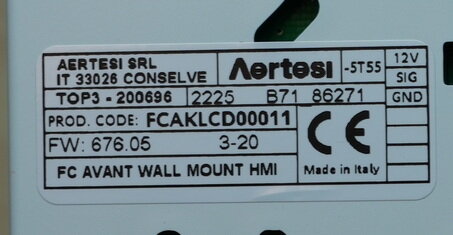 Aertesi FCAKLCD00011 Ventilatorconvector Thermostaat