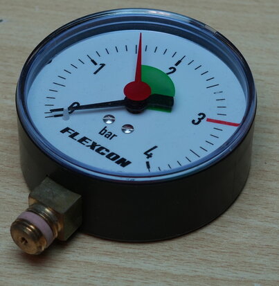 Flamco 27220 manometer 80 mm radiaal