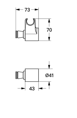 Grohe 28703000 Handdouchehouder chroom