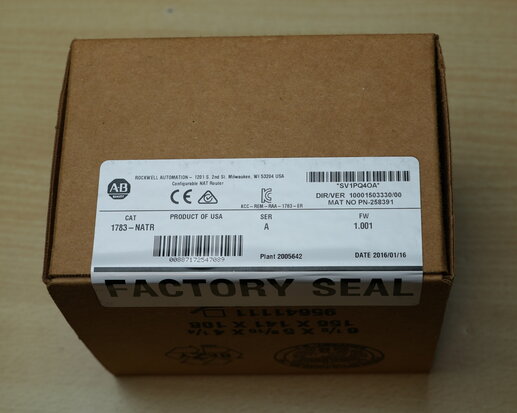 Allen Bradley 1783-NATR Configurable Network Address Translation NAT Router