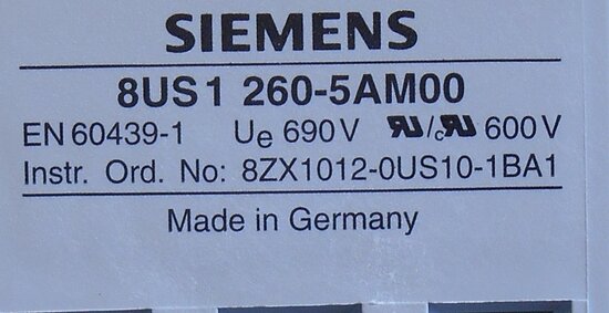 Siemens Indus. Sector adapter 8US1260-5AM00 55x182mm