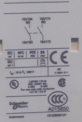 Telemecanique Schneider Electric LAD8N20 hulpcontact contact blok 038471