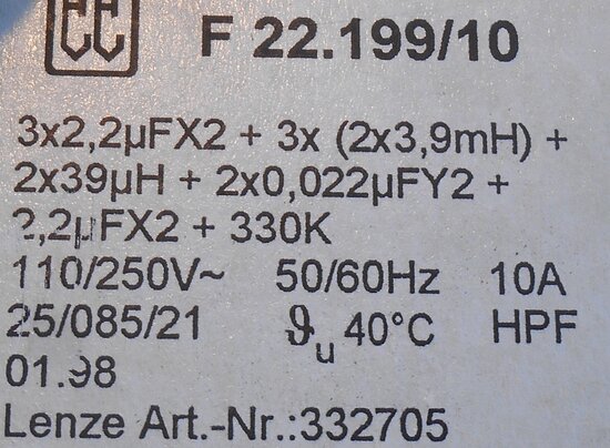 Lenze F22 199/10, 332705