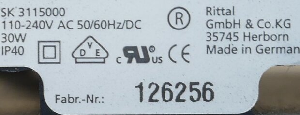 Rittal SK3115000 kastverwarming 110-240V AC/DC 30W