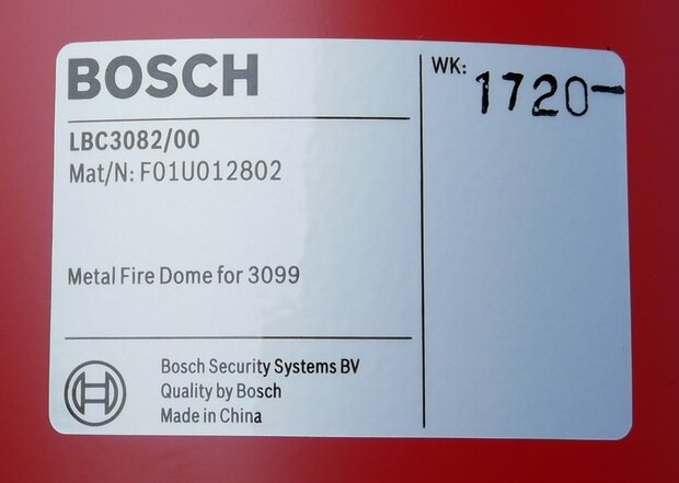 Bosch LBC3082/00 Metalen brandkap voor LBC3099/41