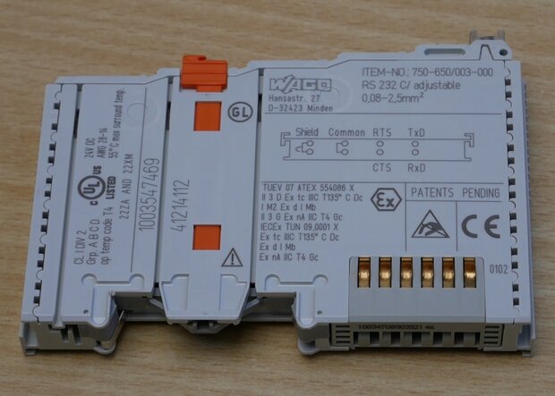 Wago 750-650/003-000 Seriële interface