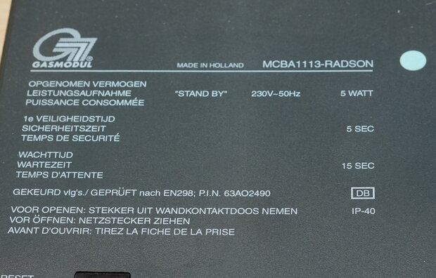 Bosch Radson MCBA 1113 burner control with adapter 87229165870