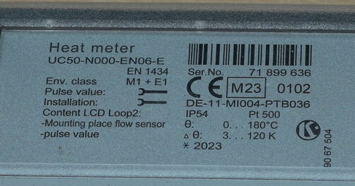 siemens UC50-N000-EN06 Rekenwerk voor warmte/koudemeters