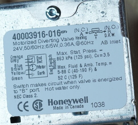 Honeywell 40003916-016 Home servomotor 24V