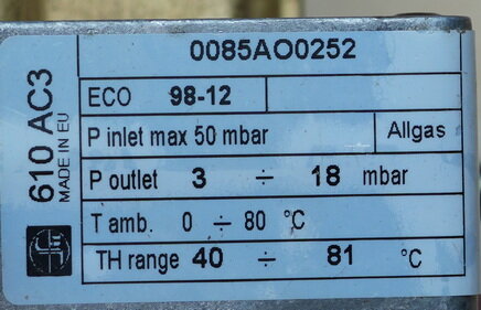 A.O Smith 0300949(S) gasblok EQB