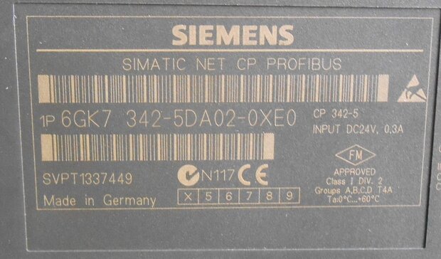 Siemens Profibus 6GK7 342 5DA02 0XE0