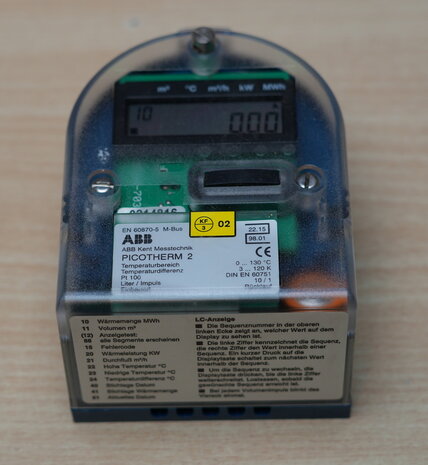 ABB 1146218 Picotherm 2 calculator, 10/1, PT100, heat meter