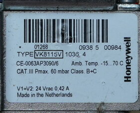 Honeywell VK4115V 1136 4 gasblok