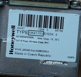 Honeywell VK4115V E1054 4 gasblok