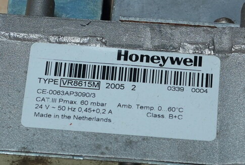 Honeywell VR8615M 2005 2 gasblok