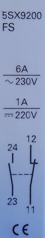 Siemens 5SX9200FS hulpcontact 5SX9200 1NO+1NC